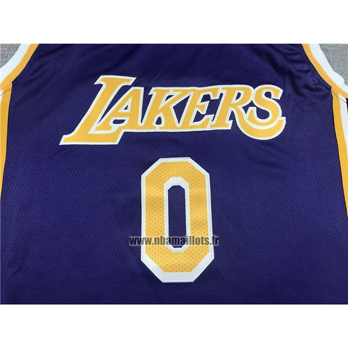 Maillot Los Angeles Lakers Russell Westbrook NO 0 Statement 2021-22 Volet